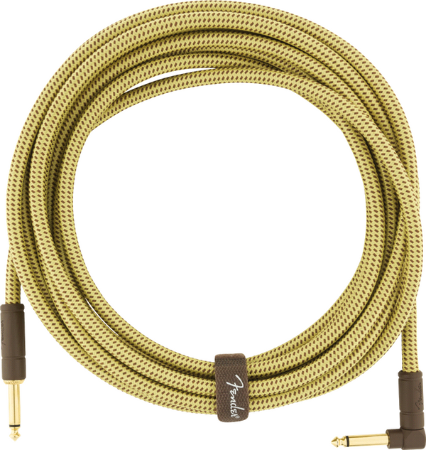 Deluxe Series Instrument Cable, Straight/Angle, 18.6', Tweed
