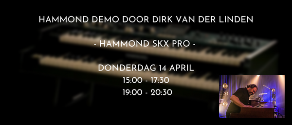 Hammond SKX Pro demo met Dirk van der Linden