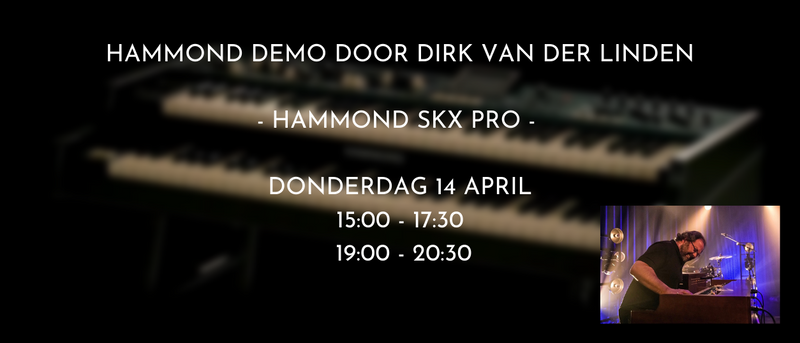 Hammond SKX Pro demo met Dirk van der Linden