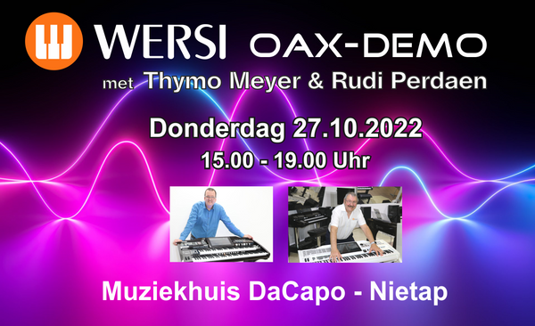 27 Oktober Wersi demo met Thymo Meyer & Rudi Perdaen