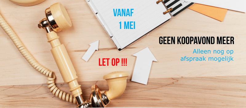 Vanaf 1 mei geen koopavond meer