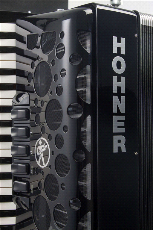 Hohner Amica Forte III 72 Zwart, Silent Key