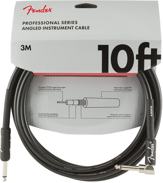 Professional Series Black haaks jackkabel 3m