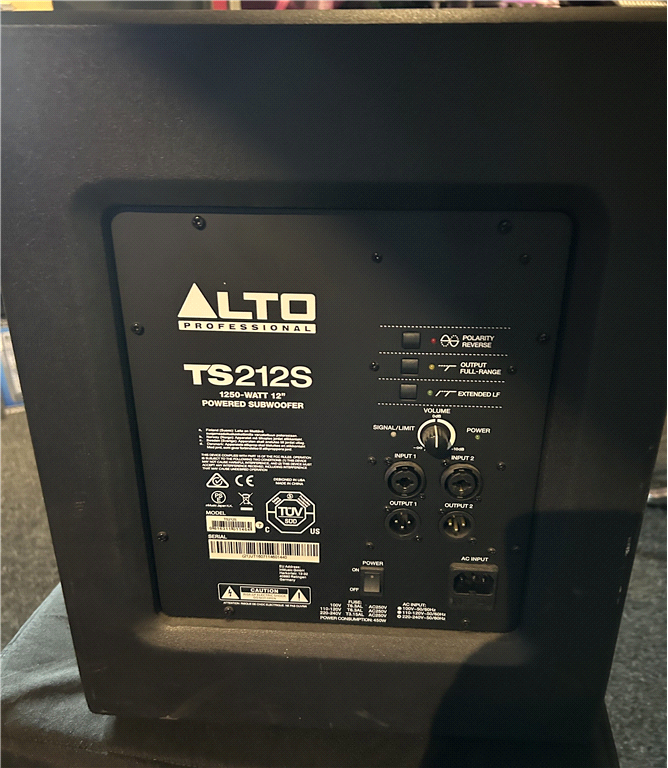 TS212S Actieve SUBWOOFER