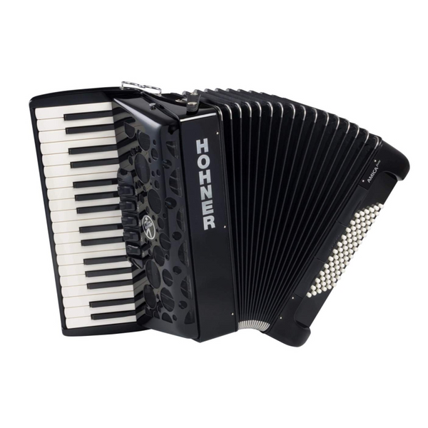 Hohner Amica Forte III 72 Zwart, Silent Key